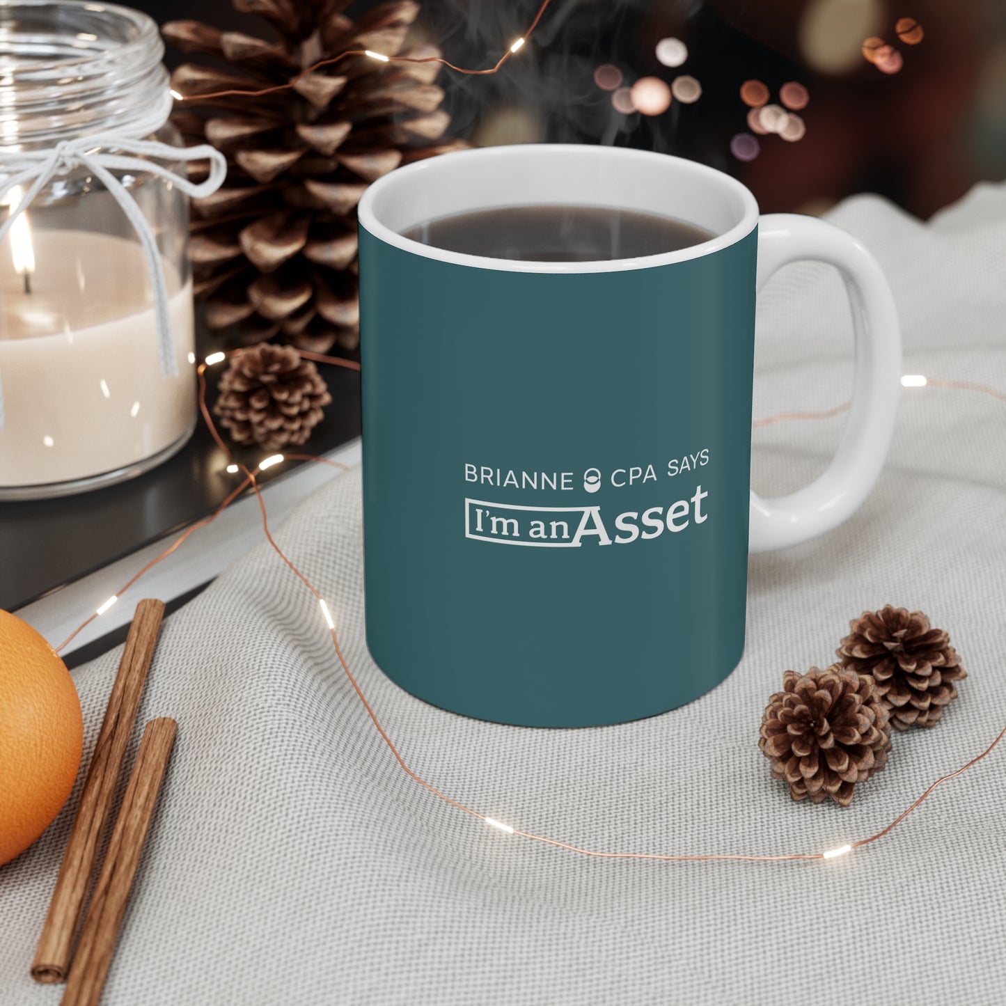 Brianne CPA says 'I'm an Asset' Mug